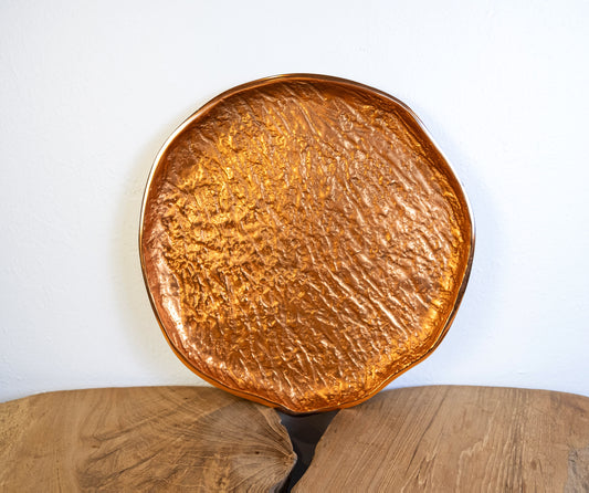 Yosemite Handcrafted Textured Copper Medium Decorative Plate